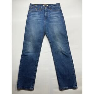 Levi's Women's Wedgie Straight Leg Button Fly Denim Jeans - Size 28 (29x28.5)